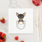 Serviette En Papier Chihuahua Chien à poche (En situation)