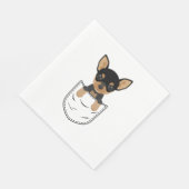 Serviette En Papier Chihuahua Chien à poche (Coin)