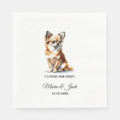 Serviette En Papier Chihuahua Chien J'Aimais Son Premier Mariage (Devant)