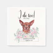 Serviette En Papier Chihuahua Chien Mariage Cocktail Serviettes (Devant)