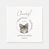 Serviette En Papier Chihuahua Chien Mariage Cocktail serviettes (Devant)