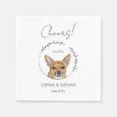 Serviette En Papier Chihuahua Chien Mariage Cocktail serviettes (Devant)