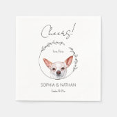 Serviette En Papier Chihuahua Chien Mariage Cocktail serviettes (Devant)
