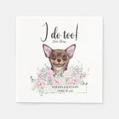 Serviette En Papier Chihuahua Chien Mariage Cocktail Serviettes (Devant)