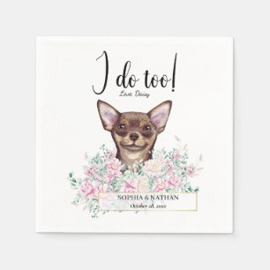 Serviette En Papier Chihuahua Chien Mariage Cocktail Serviettes