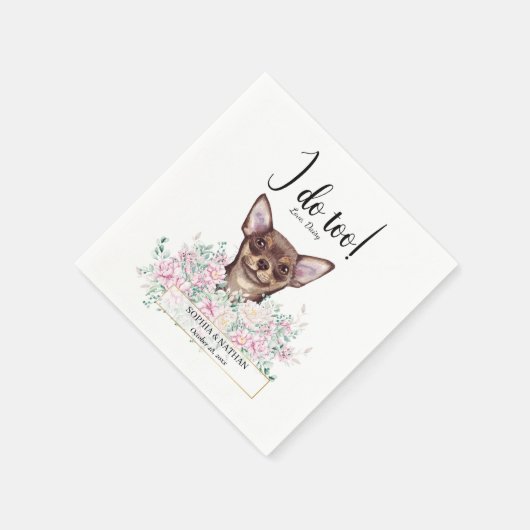 Serviette En Papier Chihuahua Chien Mariage Cocktail Serviettes (Coin)