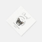 Serviette En Papier Chihuahua Chien Mariage Cocktail serviettes (Coin)