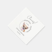 Serviette En Papier Chihuahua Chien Mariage Cocktail serviettes (Coin)