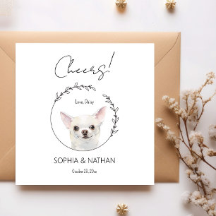 Serviette En Papier Chihuahua Chien Mariage Cocktail serviettes