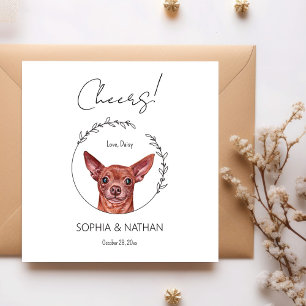 Serviette En Papier Chihuahua Chien Mariage Cocktail serviettes