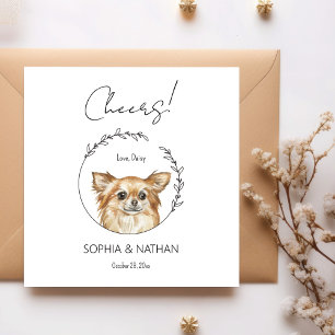 Serviette En Papier Chihuahua Chien Mariage Cocktail serviettes