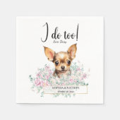 Serviette En Papier Chihuahua Chien Mariage Cocktail Serviettes (Devant)