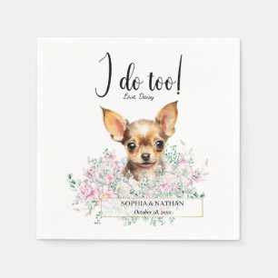 Serviette En Papier Chihuahua Chien Mariage Cocktail Serviettes