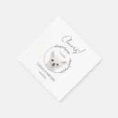 Serviette En Papier Chihuahua Chien Mariage Cocktail serviettes (Coin)