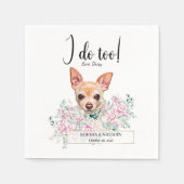 Serviette En Papier Chihuahua Chien Mariage Cocktail Serviettes (Devant)