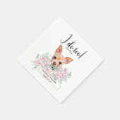 Serviette En Papier Chihuahua Chien Mariage Cocktail Serviettes (Coin)
