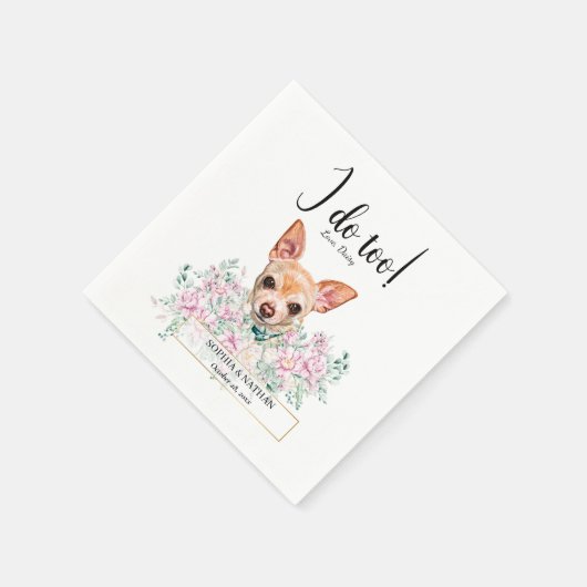 Serviette En Papier Chihuahua Chien Mariage Cocktail Serviettes (Coin)