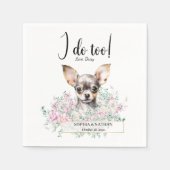 Serviette En Papier Chihuahua Chien Mariage Cocktail Serviettes (Devant)