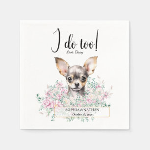 Serviette En Papier Chihuahua Chien Mariage Cocktail Serviettes