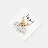 Serviette En Papier Chihuahua Chien Mariage Cocktail Serviettes (Coin)