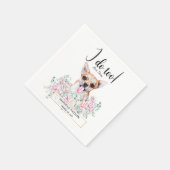 Serviette En Papier Chihuahua Chien Mariage Cocktail Serviettes (Coin)