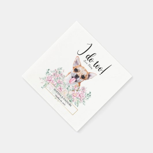 Serviette En Papier Chihuahua Chien Mariage Cocktail Serviettes (Coin)