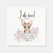 Serviette En Papier Chihuahua Chien Mariage Cocktail Serviettes (Devant)