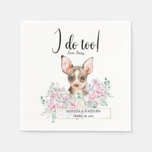 Serviette En Papier Chihuahua Chien Mariage Cocktail Serviettes