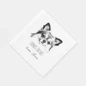 Serviette En Papier Chihuahua Chien Mariage Napkin Papier Napkin (Coin)