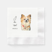 Serviette En Papier Chihuahua Chien Personnalisé Je le fais aussi (Devant)