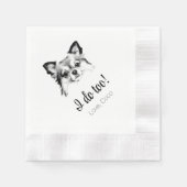 Serviette En Papier Chihuahua Chien Que Je Fais Trop Mariage Napkins (Devant)
