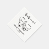 Serviette En Papier Chihuahua Chiens face à des animaux de compagnie B (Coin)