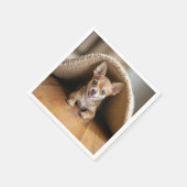 Serviette En Papier Chihuahua Chig sous un tapis (Coin)