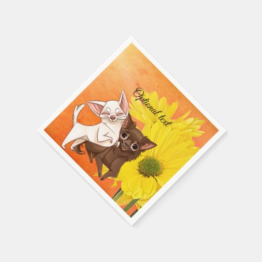 Serviette En Papier Chihuahua Papier Party Napkins (Coin)