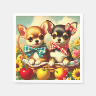 Serviette En Papier Chihuahua Puppies