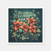 Serviette En Papier Child & Flowers Scripture Verse Festive Découpage (Devant)