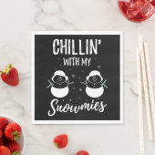 Serviette En Papier Chillin avec mes neiges (En situation)