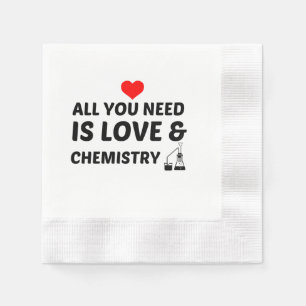 SERVIETTE EN PAPIER CHIMIE ET AMOUR