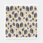 Serviette En Papier Chimpanzé singe et Motif bananier (Devant)