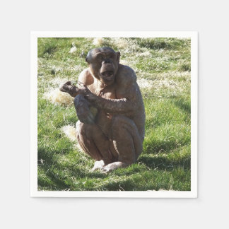SERVIETTE EN PAPIER CHIMPANZEE