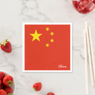 Serviette En Papier Chine & Flag chinois mode / fans sportifs