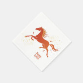 Serviette En Papier Chinese New Year 2026 Horse Ink New Year Party (Coin)