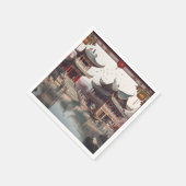 Serviette En Papier Chinese temple (Coin)