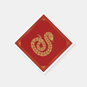 Serviette En Papier Chinese Year of the Snake (Coin)