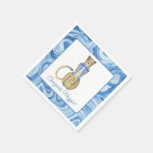 Serviette En Papier Chinoiserie Aquarelle Bow Cheetah Party Plaques (Coin)