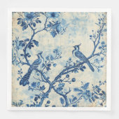 Serviette En Papier Chinoiserie Bird Haven Napkins (Devant)