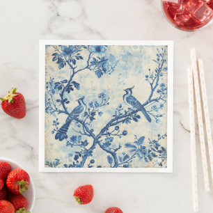 Serviette En Papier Chinoiserie Bird Haven Napkins