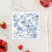 Serviette En Papier Chinoiserie Floral Fleurs Mariage de douche d'anni (En situation)