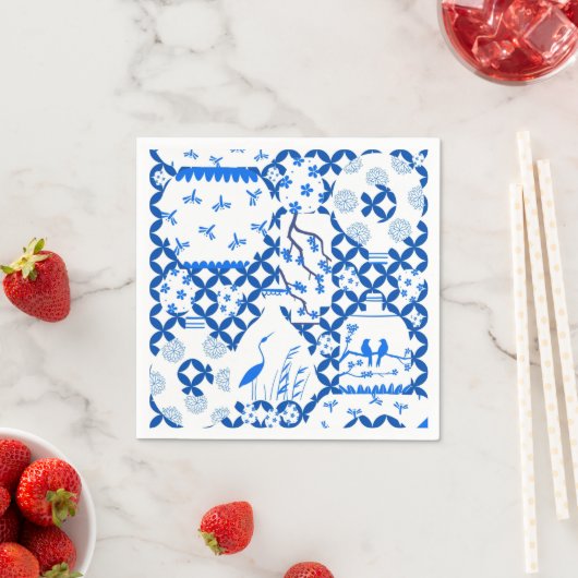 Serviette En Papier Chinoiserie Ginger Jar Jars Papier (En situation)
