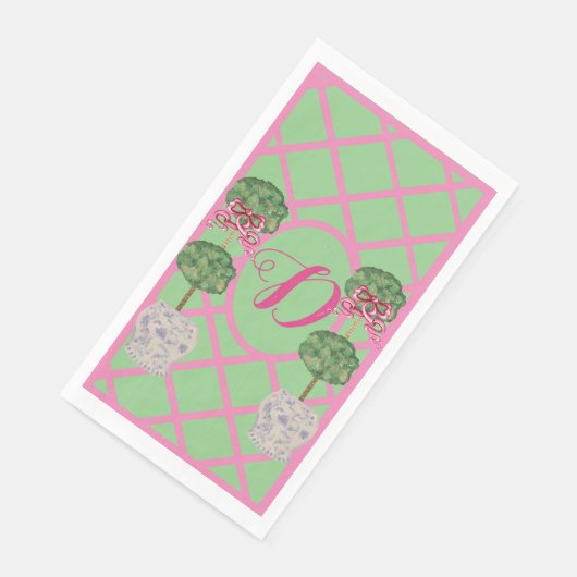 Serviette En Papier Chinoiserie Ginger Jar Jars Topiary Naples (Coin)